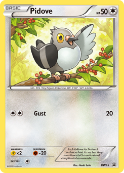 Pidove #BW15 BW Black Star Promos