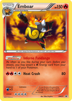 Emboar #BW21 BW Black Star Promos