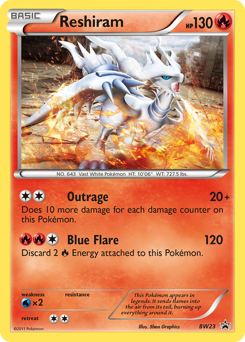 Reshiram #BW23 BW Black Star Promos