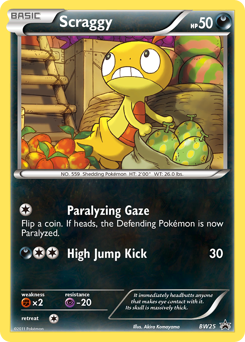 Scraggy #BW25 BW Black Star Promos