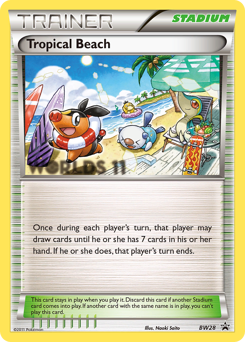 Tropical Beach #BW28 BW Black Star Promos