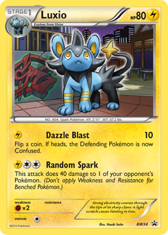 Luxio #BW34 BW Black Star Promos