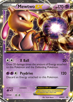 Mewtwo-EX #BW45 BW Black Star Promos