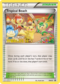 Tropical Beach #BW50 BW Black Star Promos