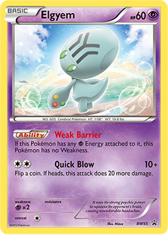 Elgyem #BW55 BW Black Star Promos