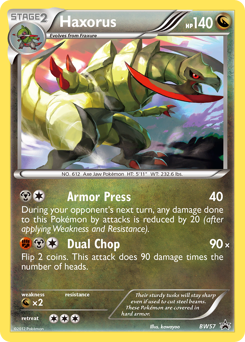 Haxorus #BW57 BW Black Star Promos