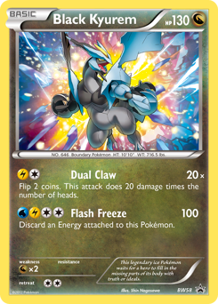 Black Kyurem #BW58 BW Black Star Promos