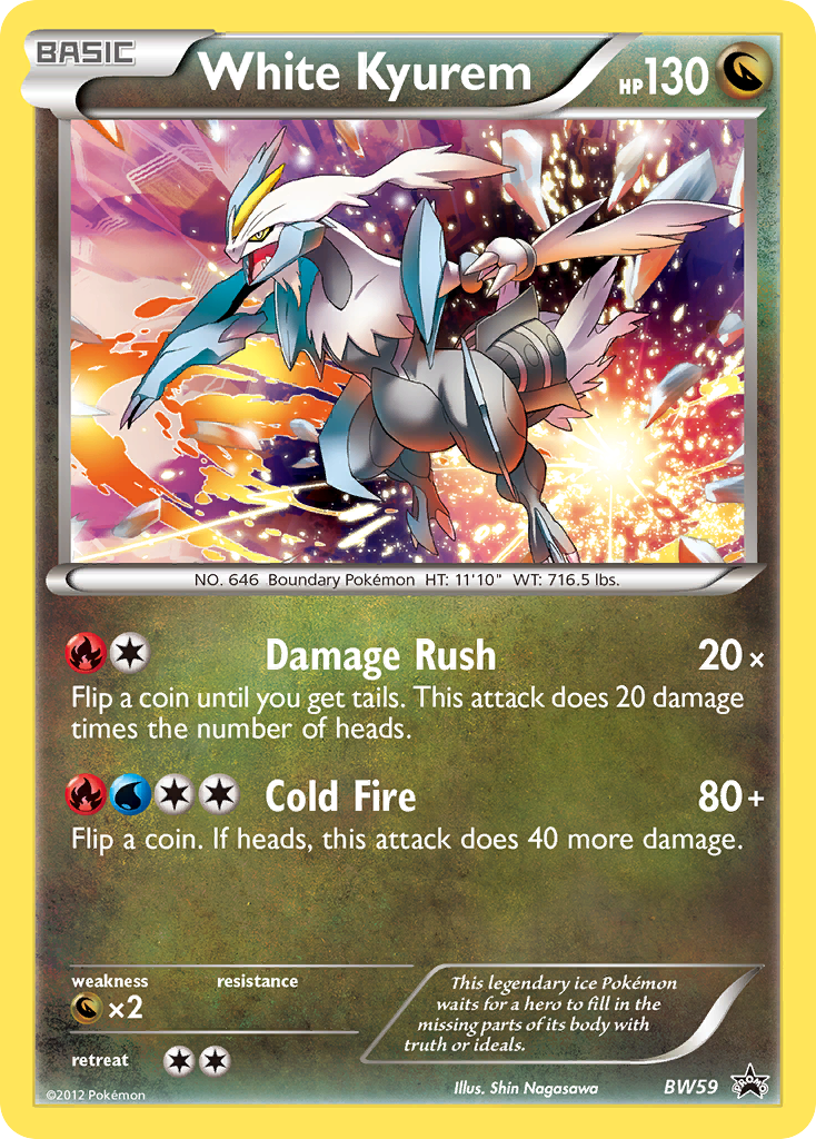 White Kyurem #BW59 BW Black Star Promos