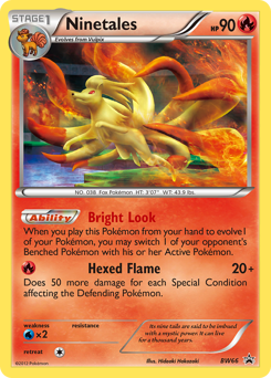 Ninetales #BW66 BW Black Star Promos