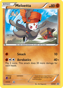 Meloetta #BW69 BW Black Star Promos