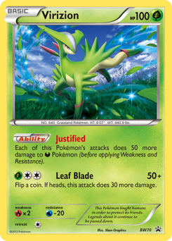 Virizion #BW70 BW Black Star Promos