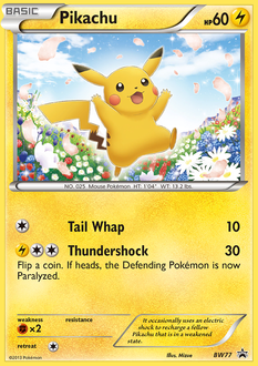 Pikachu #BW77 BW Black Star Promos