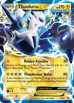 Thundurus-EX #BW81 BW Black Star Promos
