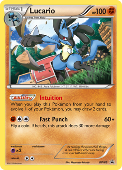 Lucario #BW85 BW Black Star Promos