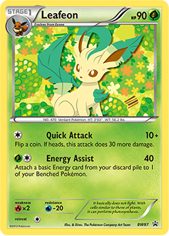 Leafeon #BW87 BW Black Star Promos