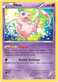 Mew #BW98 BW Black Star Promos