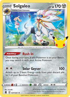 Solgaleo #21 Celebrations