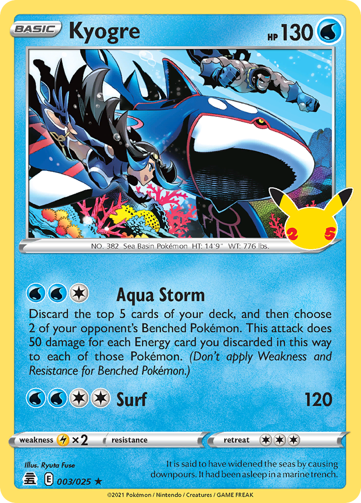 Kyogre #3 Celebrations