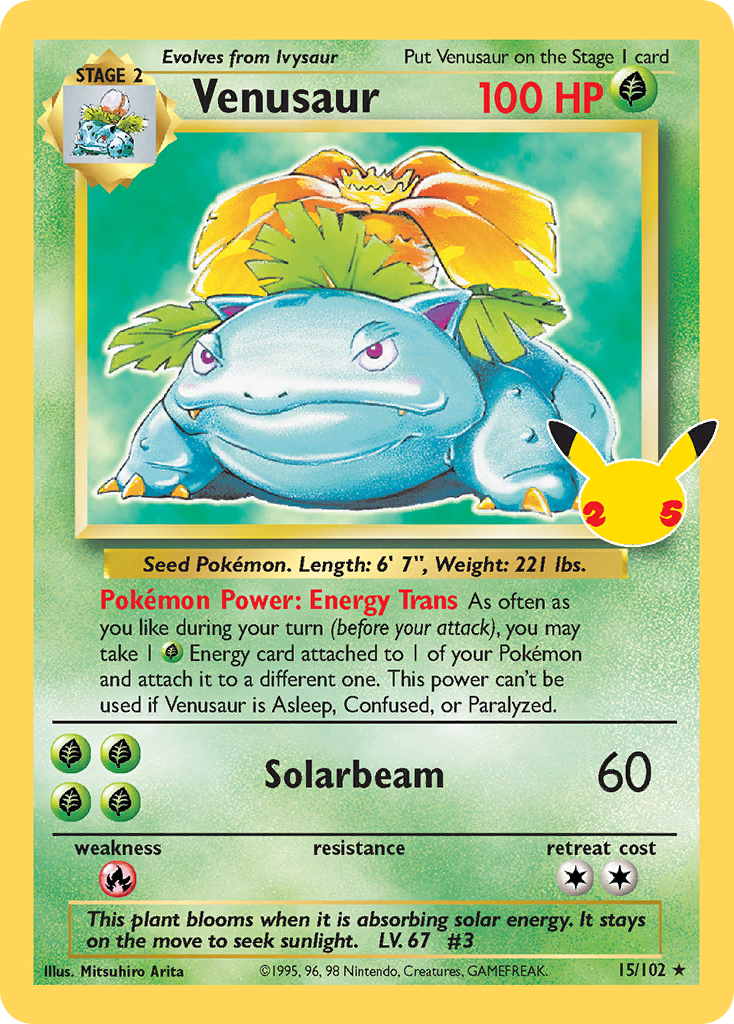 Venusaur #15 Celebrations: Classic Collection