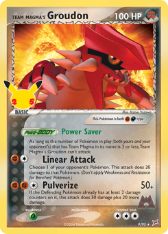 Team Magma's Groudon #9 Celebrations: Classic Collection