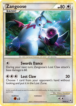 Zangoose #39 Call of Legends