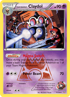 Team Magma's Claydol Double Crisis #11