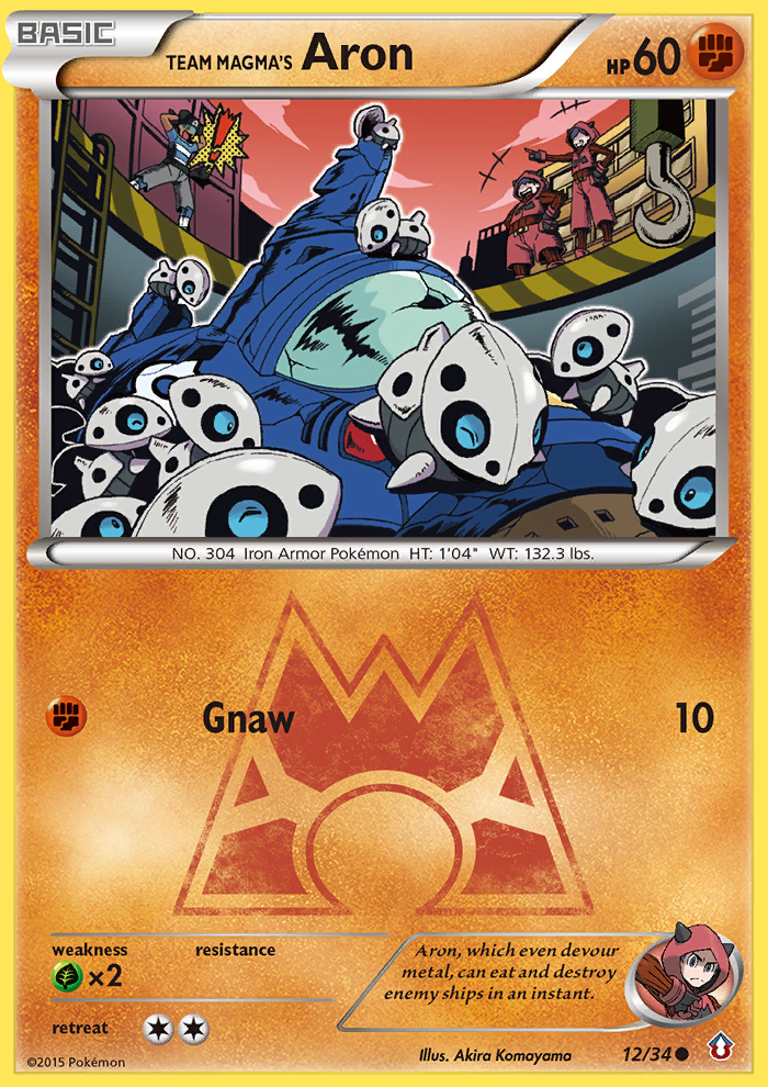 Team Magma's Aron #12 Double Crisis