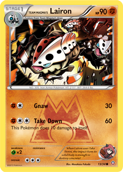 Team Magma's Lairon Double Crisis #13