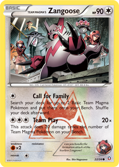 Team Magma's Zangoose #22 PSA 10