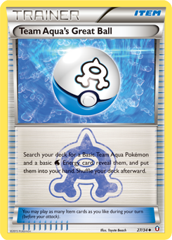 Team Aqua's Great Ball #27 Double Crisis