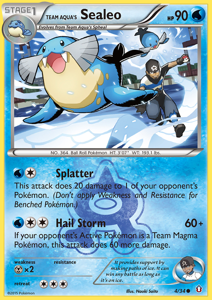 Team Aqua's Sealeo #4 Double Crisis
