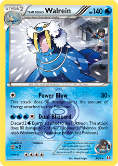 Team Aqua's Walrein #5 Double Crisis