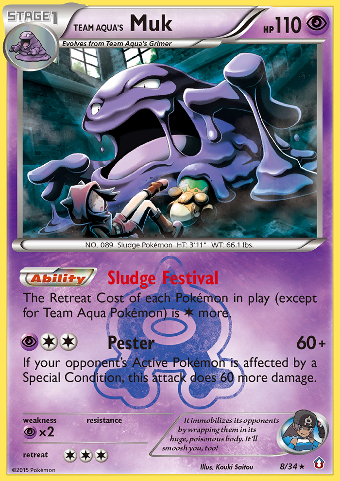 Team Aqua's Muk #8 Double Crisis