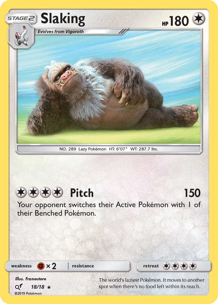 Slaking #18 Detective Pikachu