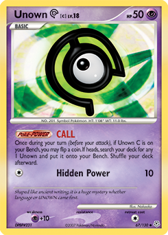 Unown [C] #67 Diamond & Pearl