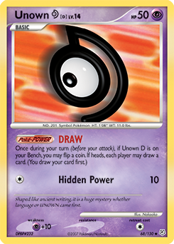 Unown [D] #68 Diamond & Pearl