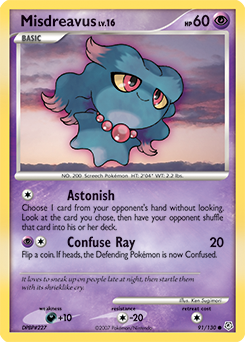 Misdreavus Diamond & Pearl #91