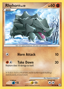 Rhyhorn #95 Diamond & Pearl