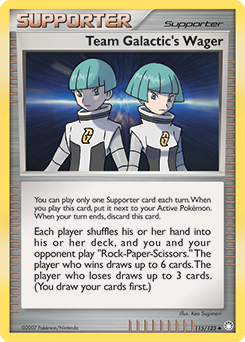 Team Galactic's Wager #115 Mysterious Treasures