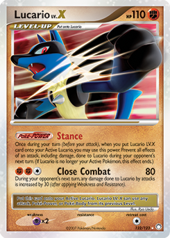 Lucario LV.X Mysterious Treasures #122