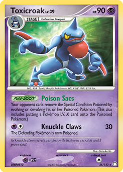 Toxicroak Mysterious Treasures #36