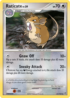 Raticate Secret Wonders #61