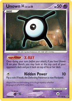 Unown [X] #71 Secret Wonders