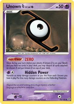 Unown [Z] #72 Secret Wonders