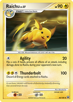 Raichu #45 Majestic Dawn