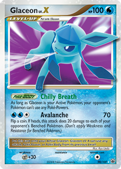 Glaceon LV.X #98 Majestic Dawn