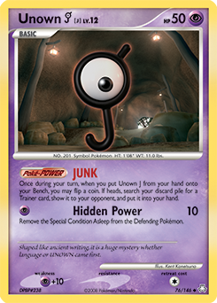 Unown [J] #76 Legends Awakened