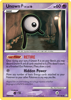 Unown [R] #77 Legends Awakened