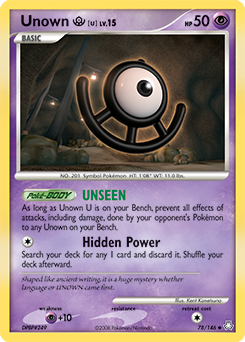 Unown [U] #78 Legends Awakened