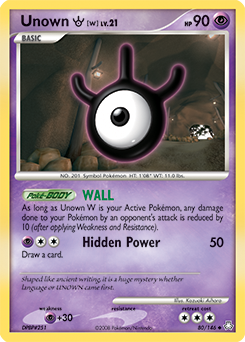 Unown [W] #80 Legends Awakened